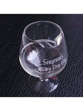 SEAGRAM'S EXTRA DRY GIN  Snifter Glass Pourer "The Perfect Martini Gin"